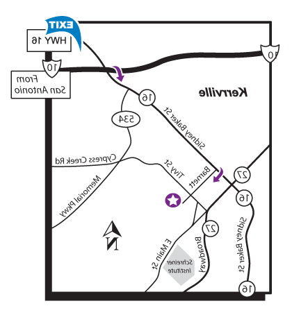 地图Kerrville位置